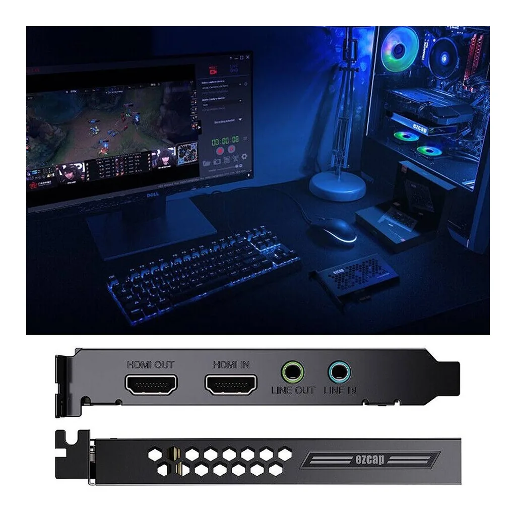 ezcap334 Live Gamer Ultra PCIe Capture Card, 4K30 Recording and 4K60 HDR Passthrough - Image 9 ezcap334 Live Gamer Ultra PCIe Capture Card, 4K30 Recording and 4K60 HDR Passthrough
