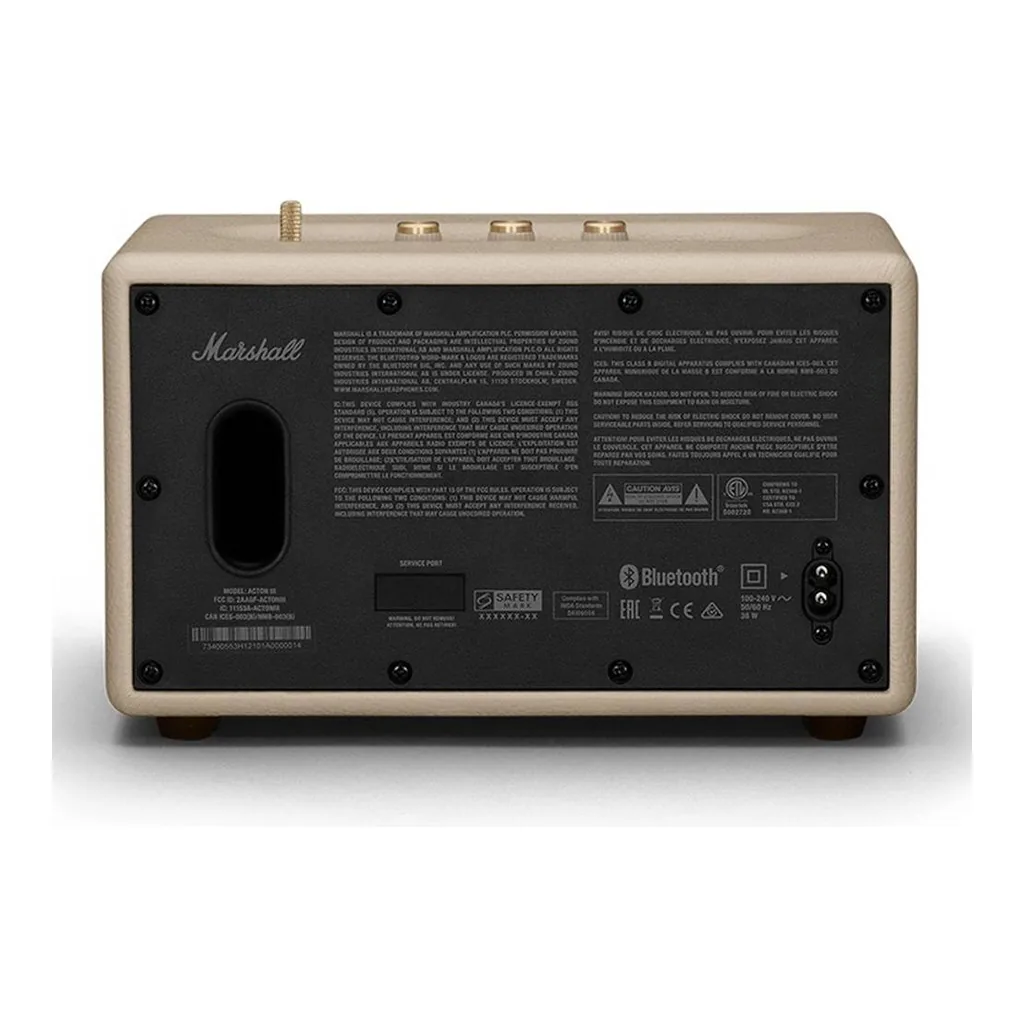 c541fc2f64d059df9f47110a4a9699a5-hi.jpg Marshall Acton III Bluetooth Speaker, Room-filling Sound, 45 20,000 Hz Frequency, Adjustable Bass &Treble Controls, Bluetooth 5.2, 3.5mm Input, 10m Range, Cream