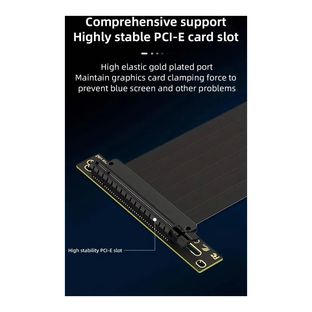 TEUCER Vertical GPU Mounting Bracket Kit, Black | PCI-E4.0-Vertical-Mount - Image 4 TEUCER Vertical GPU Mounting Bracket Kit, Black | PCI-E4.0-Vertical-Mount