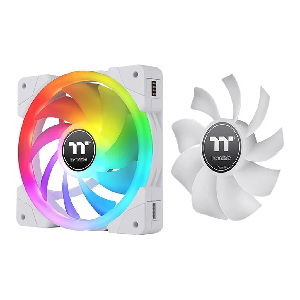 Thermaltake Swafan EX12 RGB PC Cooling TT Premium Edition Fan, White | CL-F161-PL12SW-A - Image 4 Thermaltake Swafan EX12 RGB PC Cooling TT Premium Edition Fan, White | CL-F161-PL12SW-A