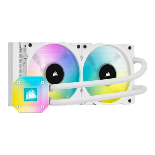 Corsair ICUE H100i Elite Capellix Liquid, White | CW-9060050-WW - Image 1 Corsair ICUE H100i Elite Capellix Liquid, White | CW-9060050-WW