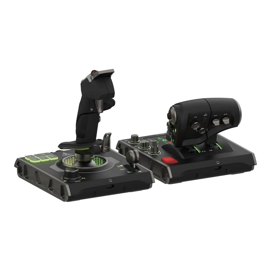 ca8ba7ff0bca3043271d1c4bb84b1704-hi.jpg Turtle Beach Velocityone Flightdeck Universal Hotas Simulation System Joystick & Throttle For Air & Space Combat Simulation For Windows 10 & 11, Touch Display & Buttons, 139 Program Controls