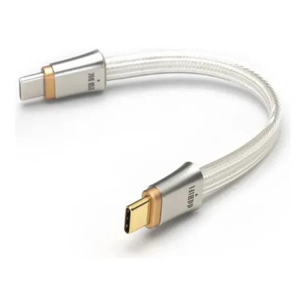 caa980a8209ab8f4ae0cac934609758d-md.jpg DDHiFi TC19CC USB-C to USB-C OTG Cable Flagship Pure Silver Digital Audio Cable with 4-Core Parallel Structure, CNC Metal Shielded Connectors for Hi-Res DAC, 25cm Length, Silver | TC19CC