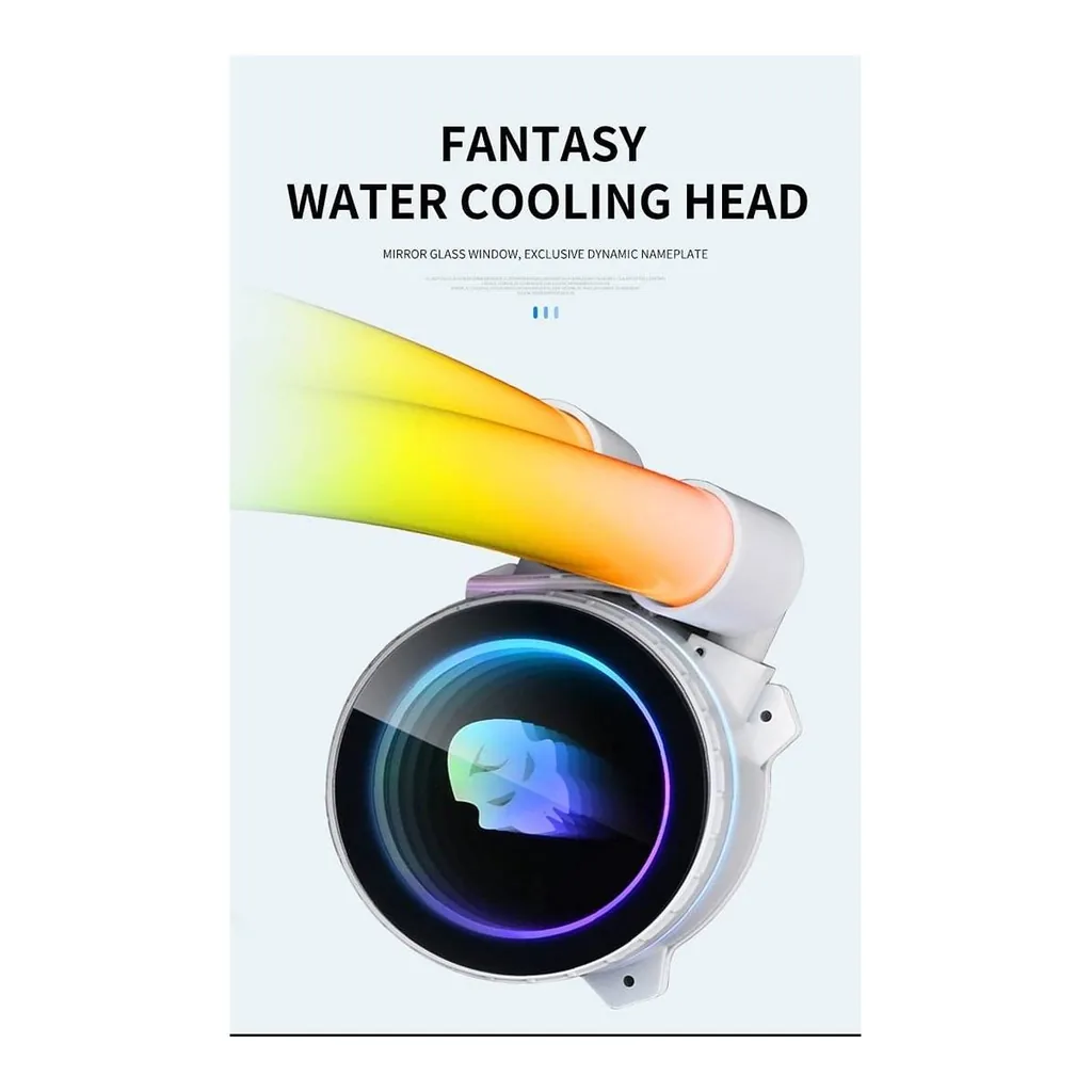 WJCOOLMAN Neon Mirror Cooler RGB CPU Cooler, White | WJ-NEONMIRROR-W - Image 3 WJCOOLMAN Neon Mirror Cooler RGB CPU Cooler, White | WJ-NEONMIRROR-W