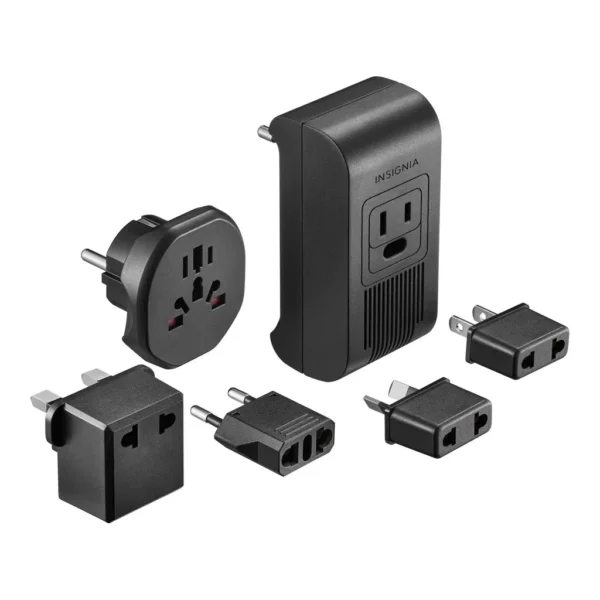 caf076ba-f89c-4053-acbc-4c41114f65b1.jpg Insignia™ - 2,000W Travel Converter and Plug Adapters - Black