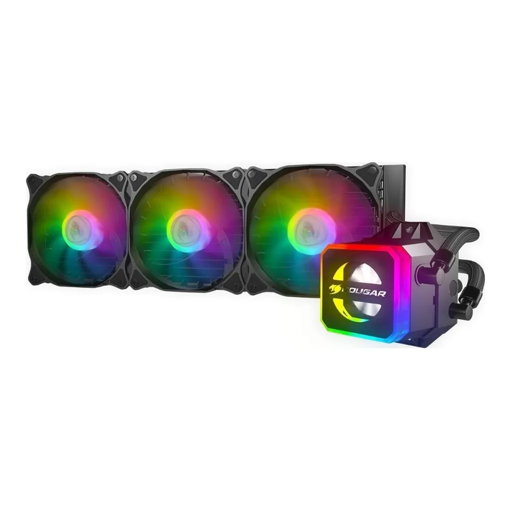 Cougar Helor (360) CPU Liquid Cooling with Addressable RGB | CG-CL-HELOR360-RGB - Image 1 Cougar Helor (360) CPU Liquid Cooling with Addressable RGB | CG-CL-HELOR360-RGB