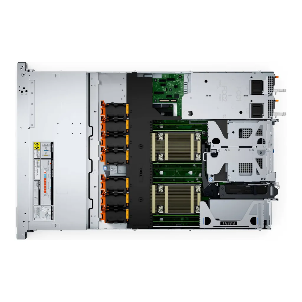 cbe0cbe0acca2dae583faba50aa6ed32-hi.jpg Dell PowerEdge R660xs 1U Rack Server, Intel Xeon Silver 4416+ 20-Core, 32GB RAM, 2x 480GB SATA SSD + 3x 960GB SATA SSD, iDRAC9 Enterprise 16G, PERC H755 Adapter, 700W (1+1) PSU | PE-R660xs