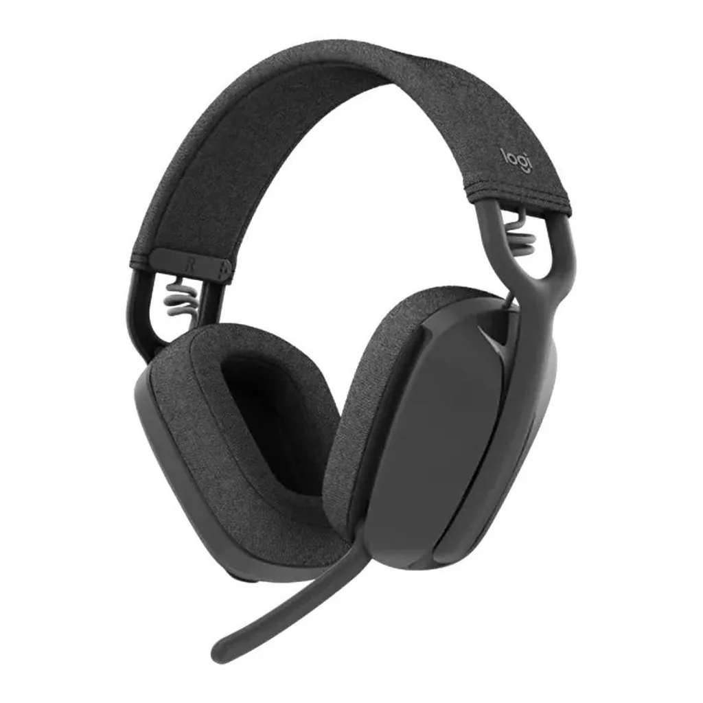 cdfb11bbad46a8e1e12f350ae328ce93-hi.jpg Logitech Zone Vibe 100 Wireless Headset, 40mm Audio Drivers, Bluetooth Connectivity, Up to 30m Range, Flip-to-Mute NC Mic, 20H Battery Life, Memory Foam & Fabric Cushioning, USB-C, Black