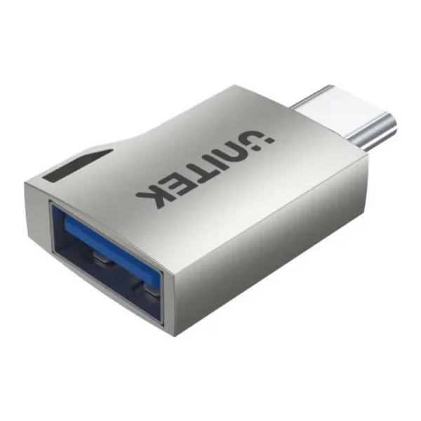 cede36b0ae383b96c872b557104b110b-hi.jpg Unitek USB-C to USB-A OTG Adapter, USB3.0 5Gbps SuperSpeed, Supports OTG (On-The-Go) Function, Zinc-Alloy Housing, Silver | A1025GNI