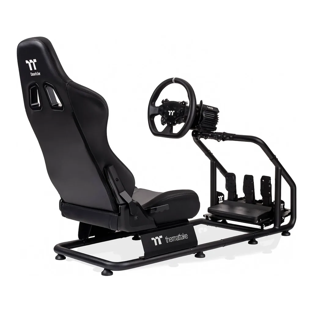 cf4333268ceb7bfa52a65dba6840bdd1-hi.jpg Thermaltake Direct Drive Racing Simulator Bundle - GR300 Racing Simulator Cockpit + G6 Direct Drive Racing Wheel with Pedals Bundle