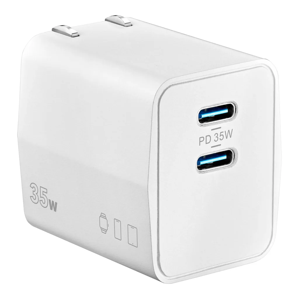 cf50c44a-df37-421a-9eae-bc5abbb786a6.jpg Insignia™ - 35W Dual USB-C Port Wall Charger - White