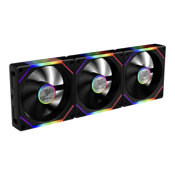 GAMDIAS Aeolus P2-1203 Cooling Fan, Black - Image 1 GAMDIAS Aeolus P2-1203 Cooling Fan, Black