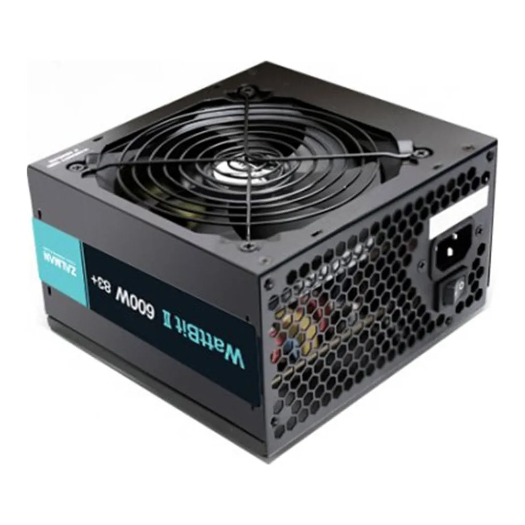 cf99aa05a597c6760978d3557fc2317c-hi.jpg Zalman Wattbit II 600W Power Supply, 120mm Fan Diameter, None PFC, 6A Input Current, 50-60Hz Frequency, SATA / Molex Connector | ZM600-XEII