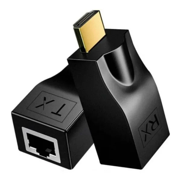 cfe462eed40c8a55afe23d6bcd4bb8f8-md.jpg Salab HDMI Extender Adapter Over Cat5e/Cat6, 4K & 1080P HDMI to RJ45 Network Converter, Up to 30m/98ft, Plug & Play HDMI Repeater for HDTV, PS4, DVD & Set-Top Boxes, Black | Extender Adapter