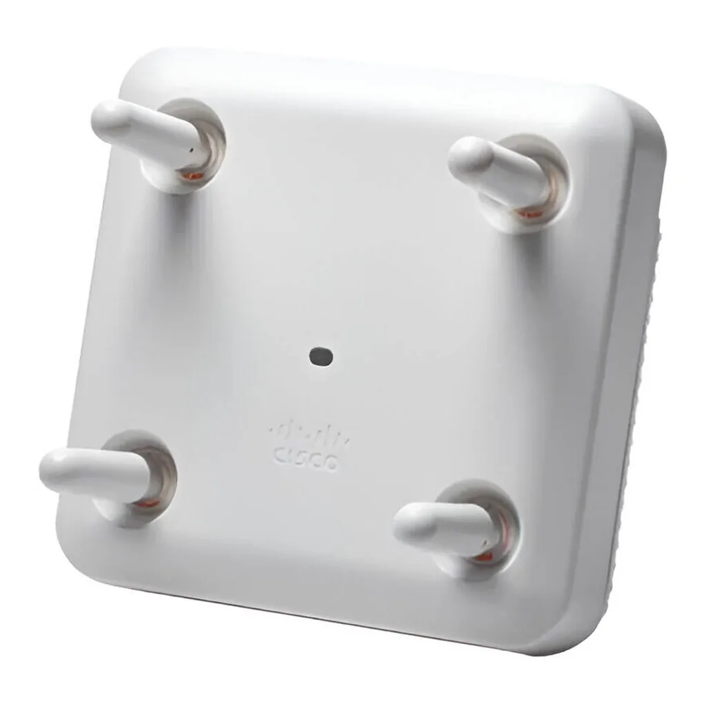 Cisco AIR Series Access Point, 802.11ac Wave 2, 4x4 3 Antenna Configuration, 2x Gigabit Ethernet (GbE) Ports, CleanAir, E Regulatory Domain, White | AIR-AP2802E-E-K9 – Main image Cisco AIR Series Access Point, 802.11ac Wave 2, 4x4 3 Antenna Configuration, 2x Gigabit Ethernet (GbE) Ports, CleanAir, E Regulatory Domain, White | AIR-AP2802E-E-K9 – Main image