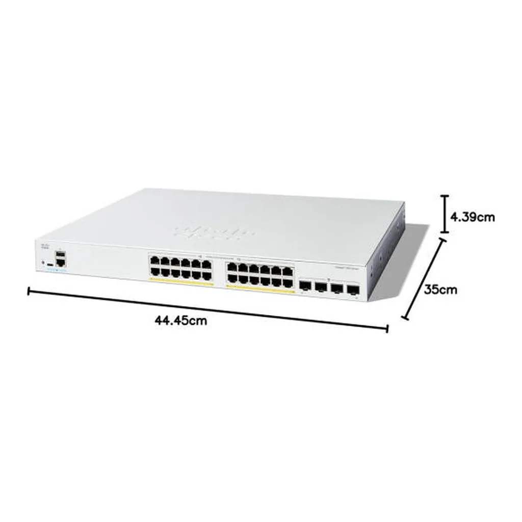 Cisco Catalyst 1300-24FP-4G Managed PoE Switch – Gallery image 2 Cisco Catalyst 1300-24FP-4G Managed PoE Switch – Gallery image 2