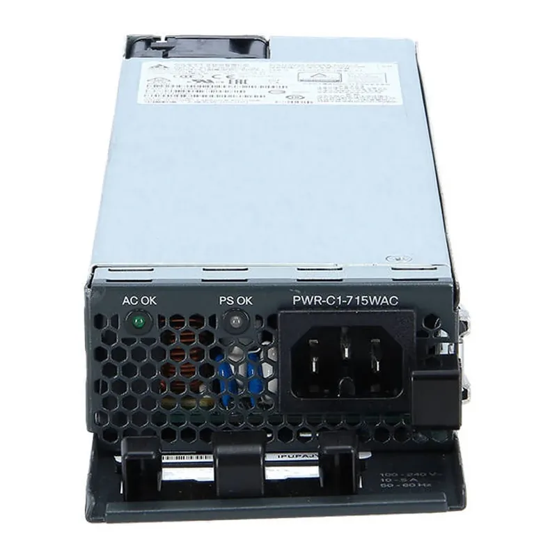 Cisco PWR-C1-715WAC-P/2, 715W AC 80+ platinum Config 1 Secondary Power Supply, hot-plug / redundant (plug-in module), AC 100-240 V - 715 Watt | PWR-C1-715WAC/2 – Main image Cisco PWR-C1-715WAC-P/2, 715W AC 80+ platinum Config 1 Secondary Power Supply, hot-plug / redundant (plug-in module), AC 100-240 V - 715 Watt | PWR-C1-715WAC/2 – Main image