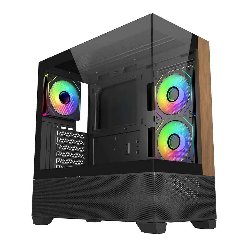 Cooler Master Elite 690 Wood Case – Main image Cooler Master Elite 690 Wood Case – Main image