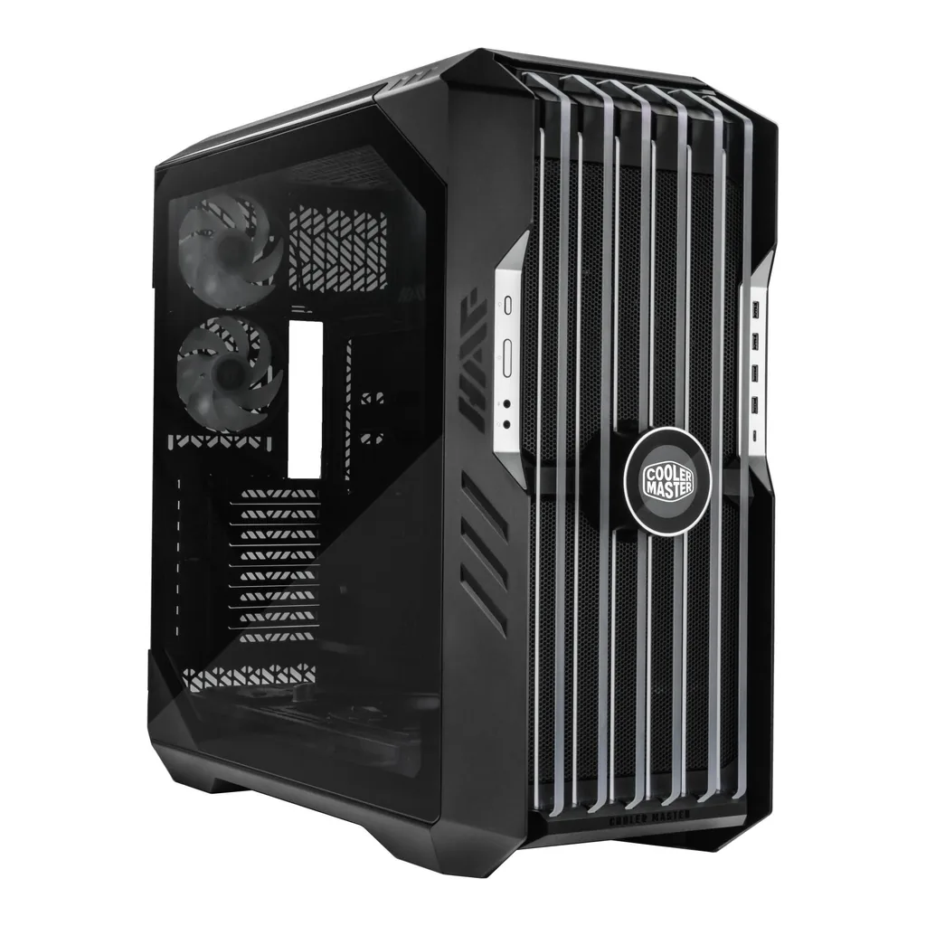 Cooler Master HAF 700 EVO E-ATX High Airflow PC Case, IRIS Customizable LCD .Breathable TG Front Panel, 200mm Sickleflow Fans, 1 x USB 3.2 gen 2 Type C, 4 x USB 3.2 gen 1 (3.0), Black | H700E-IGNN-S00 – Gallery image 1 Cooler Master HAF 700 EVO E-ATX High Airflow PC Case, IRIS Customizable LCD .Breathable TG Front Panel, 200mm Sickleflow Fans, 1 x USB 3.2 gen 2 Type C, 4 x USB 3.2 gen 1 (3.0), Black | H700E-IGNN-S00 – Gallery image 1