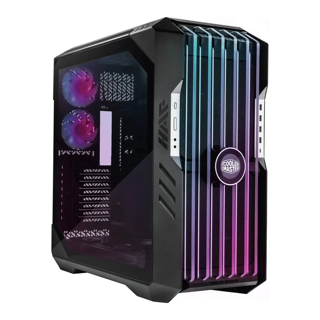 Cooler Master HAF 700 EVO E-ATX High Airflow PC Case, IRIS Customizable LCD .Breathable TG Front Panel, 200mm Sickleflow Fans, 1 x USB 3.2 gen 2 Type C, 4 x USB 3.2 gen 1 (3.0), Black | H700E-IGNN-S00 – Main image Cooler Master HAF 700 EVO E-ATX High Airflow PC Case, IRIS Customizable LCD .Breathable TG Front Panel, 200mm Sickleflow Fans, 1 x USB 3.2 gen 2 Type C, 4 x USB 3.2 gen 1 (3.0), Black | H700E-IGNN-S00 – Main image