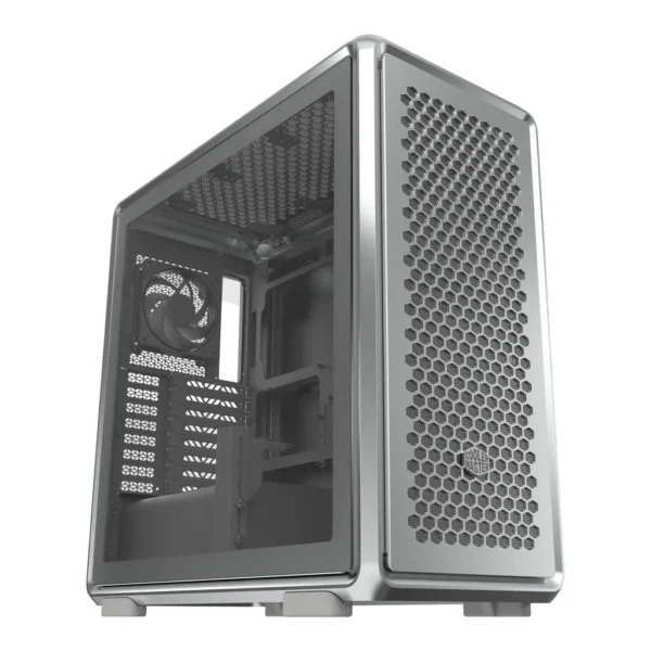 Cooler Master MasterFrame 600 Mid Tower Computer Case, 3x 140mm & 1x 120mm Pre-Installed Fan, Up to 420mm Radiator & 10x 120mm Max Fan Support, SGCC Steel, Aluminum, Silver | MF600-SGNN-S00 – Main image Cooler Master MasterFrame 600 Mid Tower Computer Case, 3x 140mm & 1x 120mm Pre-Installed Fan, Up to 420mm Radiator & 10x 120mm Max Fan Support, SGCC Steel, Aluminum, Silver | MF600-SGNN-S00 – Main image