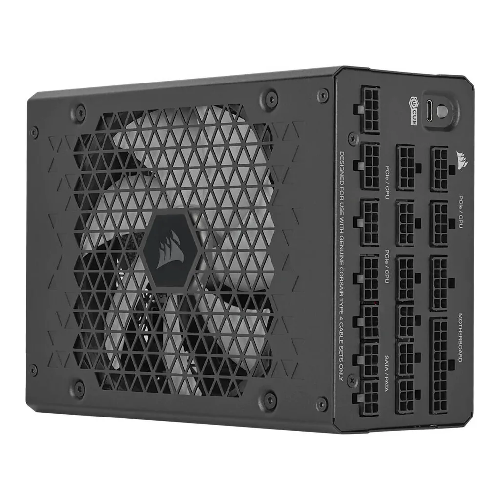 Corsair HX1200i Fully Modular ATX Power Supply, 1200W Power, 80 PLUS Platinum Efficiency, 140mm Fan, FDB Technology, Japanese Electrolytic Capacitors, Zero RPM mode, Black | CP-9020307-UK – Gallery image 4 Corsair HX1200i Fully Modular ATX Power Supply, 1200W Power, 80 PLUS Platinum Efficiency, 140mm Fan, FDB Technology, Japanese Electrolytic Capacitors, Zero RPM mode, Black | CP-9020307-UK – Gallery image 4