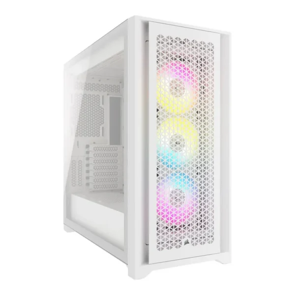 CORSAIR iCUE 5000D RGB Airflow V2 Mid-Tower ATX PC Case, High-Airflow Design, Tempered Glass Panel, Up to 360mm Radiator Support, 3x AF120 RGB Elite Fans, Node PRO Controller, Black | CC-9011243-WW – Main image CORSAIR iCUE 5000D RGB Airflow V2 Mid-Tower ATX PC Case, High-Airflow Design, Tempered Glass Panel, Up to 360mm Radiator Support, 3x AF120 RGB Elite Fans, Node PRO Controller, Black | CC-9011243-WW – Main image