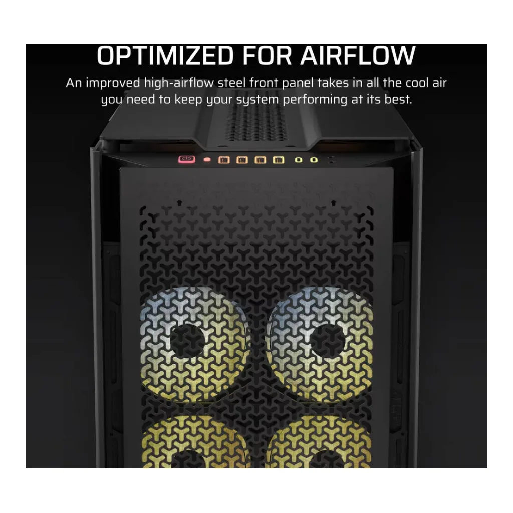 CORSAIR iCUE LINK 9000D RGB AIRFLOW Super Full-Tower PC Case, Up To 18x120mm Fans And 480mm Radiators, High-airflow, 4xUSB 3.2 Type-A, 2xUSB 3.2 Type-C, Audio Out, Black | CC-9011273-WW – Gallery image 12 CORSAIR iCUE LINK 9000D RGB AIRFLOW Super Full-Tower PC Case, Up To 18x120mm Fans And 480mm Radiators, High-airflow, 4xUSB 3.2 Type-A, 2xUSB 3.2 Type-C, Audio Out, Black | CC-9011273-WW – Gallery image 12