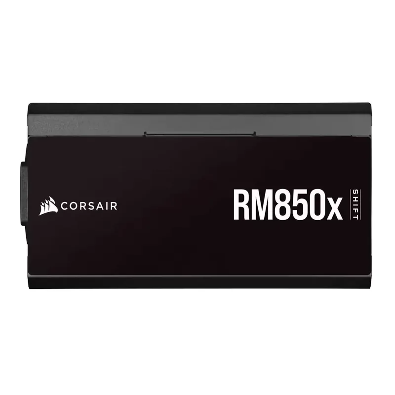 CORSAIR RM850x SHIFT 80 PLUS Gold Fully Modular ATX Power Supply, 850 Watts Power, Type 5 Micro-fit Connectors, 140mm FDB Fan with Zero RPM Mode, PCIe 5.0, ATX 3.0 Certified, Black | CP-9020252-UK – Gallery image 1 CORSAIR RM850x SHIFT 80 PLUS Gold Fully Modular ATX Power Supply, 850 Watts Power, Type 5 Micro-fit Connectors, 140mm FDB Fan with Zero RPM Mode, PCIe 5.0, ATX 3.0 Certified, Black | CP-9020252-UK – Gallery image 1