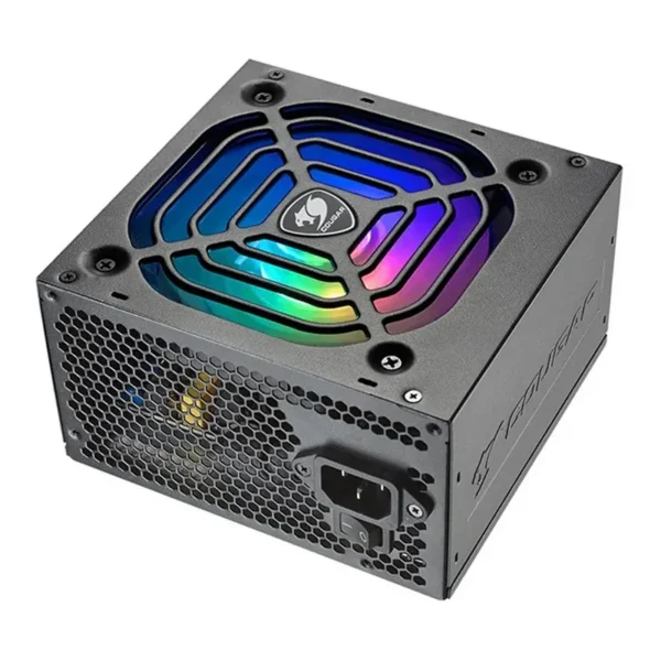 Cougar XTC-650 ARGB 650W Gaming Power Supply Unit, 80+ Certified, Non-Modular, Active PFC Technology, Superior Fan Curve Tuning, 105°C Japanese Capacitors, Motherboard Sync, Black | XTC-650-ARGB – Main image Cougar XTC-650 ARGB 650W Gaming Power Supply Unit, 80+ Certified, Non-Modular, Active PFC Technology, Superior Fan Curve Tuning, 105°C Japanese Capacitors, Motherboard Sync, Black | XTC-650-ARGB – Main image