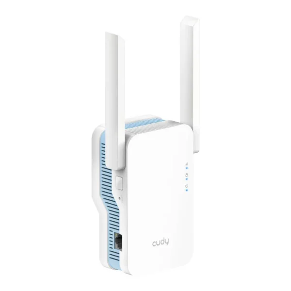Cudy AC1200 Mesh Wi-Fi Range Extender, MT7628A+MT7613B Chipset, 64MB DDR2 RAM, 8MB NOR ROM, Up to 150m (492 ft) Range, 867Mbps 5GHz Wi-Fi Speed, 2x Fixed Wi-Fi Antennas, AC Plug, White | RE1200 – Main image Cudy AC1200 Mesh Wi-Fi Range Extender, MT7628A+MT7613B Chipset, 64MB DDR2 RAM, 8MB NOR ROM, Up to 150m (492 ft) Range, 867Mbps 5GHz Wi-Fi Speed, 2x Fixed Wi-Fi Antennas, AC Plug, White | RE1200 – Main image