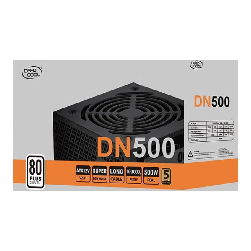 d05032c6b8158b0625fad2a20e6e5629-hi.jpg DeepCool DN500 500W 80 PLUS 230V EU Certified ATX Power Supply | GP-BZ-DN500