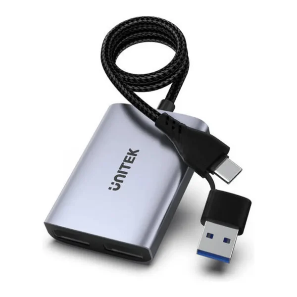 d107f78124818019ad2e00cfedca43f7-md.jpg Unitek USB C/A Dual HDMI Adapter, Up To 1920x1080@60Hz Resolution, Dual 1080P Display, 4 Display Modes, Aluminium Alloy Material, 60cm Cable Length, Space Grey | V1427A01