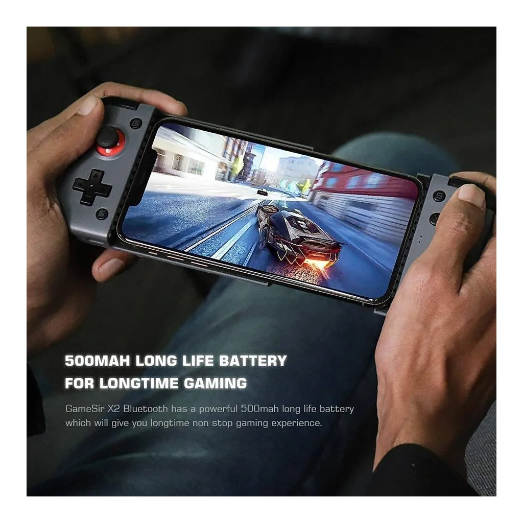 d186a323a7e4e76f5482f9be2a9f305e-hi.jpg GameSir X2 Bluetooth Mobile Gaming Controller, 173mm Phone Support, Soft Rubber Grips, 500mAh Battery, Quick Action Micro Mechanical Buttons, Best Type-C and Android Gaming Controller, Black
