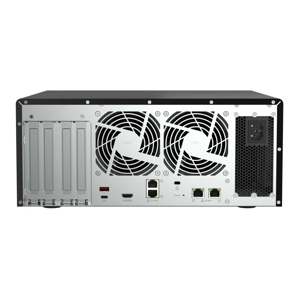 d1c366d1af8df2e274e169e4dcde1ece-hi.jpg QNAP TS-h1277AFX All-Flash Desktop NAS, 12-Bay, AMD Ryzen 7 9000 8-Core, 32GB DDR5 ECC, 2x 10GbE, 2x 2.5GbE, 3x PCIe Gen 4, USB 3.2, HDMI, QuTS Hero, 192GB Max | TS-H1277AFX-R7-32G
