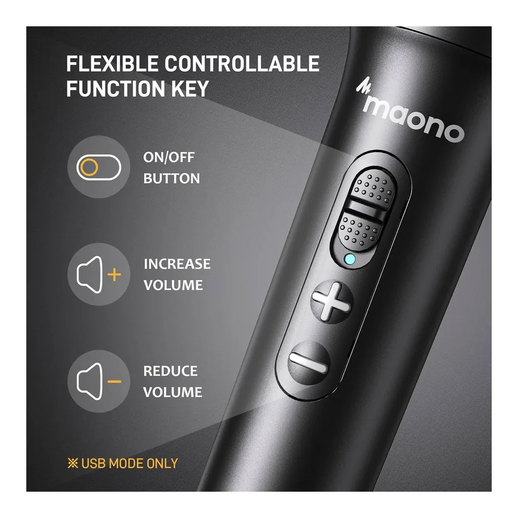 d1dd8501f63ae7fdbdb077d3b39f4a60-hi.jpg MAONO AU-HD300T Dynamic Microphone
