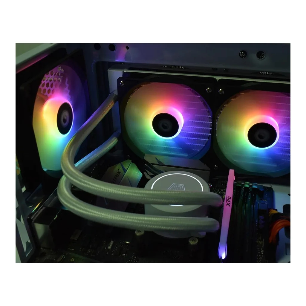 ID-COOLING XF-12025-ARGB-TRIO Case Fan CPU Cooling Fan Addressable RGB Case Fan 5V ARGB MB Sync PWM Fan for CPU Cooler/Radiator/PC Chassis - Image 2 ID-COOLING XF-12025-ARGB-TRIO Case Fan CPU Cooling Fan Addressable RGB Case Fan 5V ARGB MB Sync PWM Fan for CPU Cooler/Radiator/PC Chassis