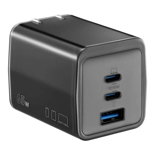 d4c7acd7-0bce-438f-aeaa-beffb2cc6ee4.jpg Insignia™ - 65W 3-Port USB-C/USB Wall Charger for Smartphones, Tablets and More - Black