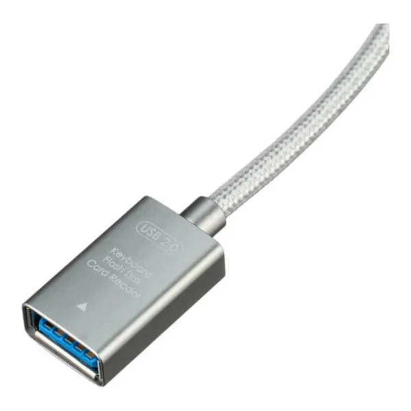 d556638c395704201cffc9ad3884fdab-md.jpg ddHiFi MFi07F Lightning to USB-A Female OTG Decoding Adapter, High Purity Oxygen-Free Copper Condoctur, Silver Plating Shield, Wasp Waist, Trumpet Connector, 9cm Cable Length, Silver | MFi07F