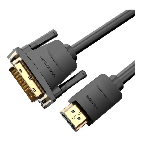 d62eaa4925168612cc5b6d6e062c2d5f-hi.jpg Vention HDMI to DVI Cable, Bi Directional DVI-D 24+1, Support 1080P Full HD, Compatible For Raspberry Pi / Roku / Xbox One, Laptop, 3 Meter Length, Black