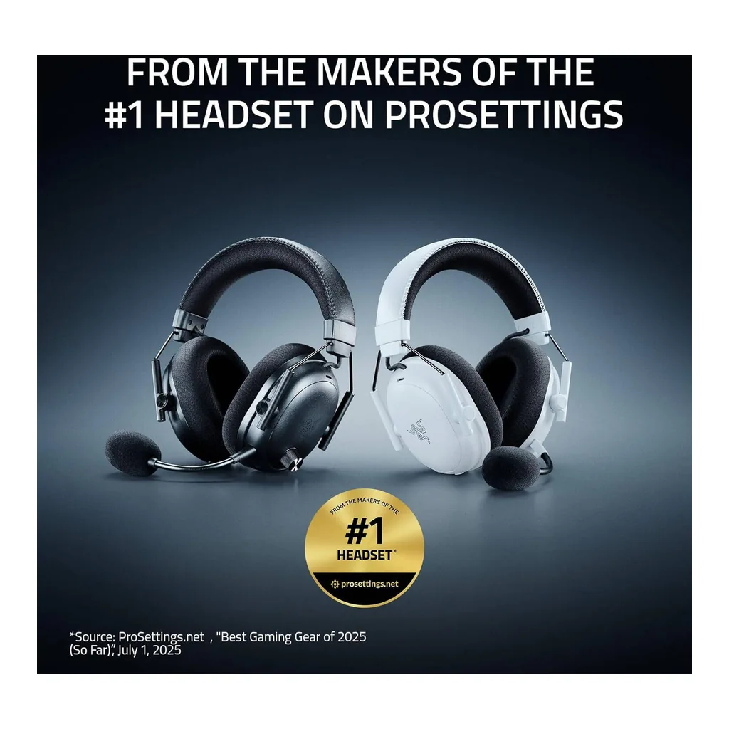 d8d815b51ba297d72fff920cd9b1eeda-hi.jpg Razer BlackShark V3 Pro Gaming Headset, HyperSpeed Wireless Gen 2, Hybrid ANC, Detachable Razer HyperClear Full Band 12mm Mic, Unidirectional, PC, Black