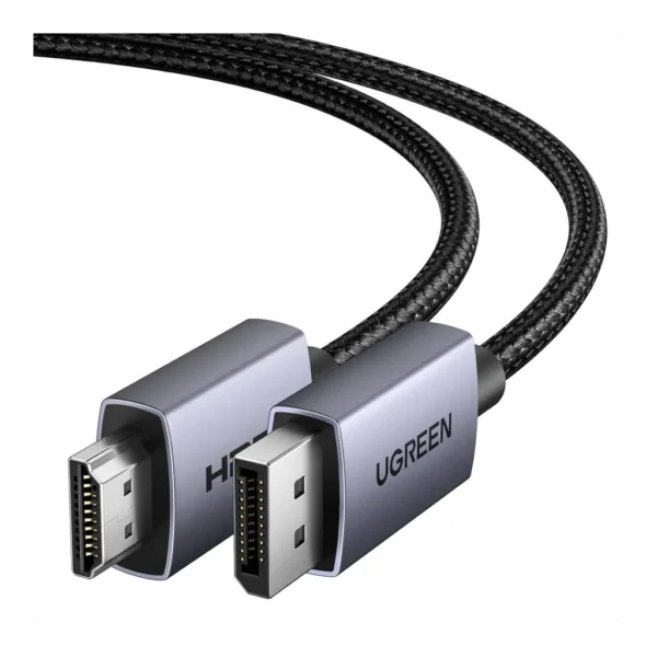 d918b44e389c08161ebbdc0d6fe2103a-hi.jpg UGREEN DisplayPort to HDMI Cable 4K Adapter, DP 1.2 to HDMI 1.4 , 4K30Hz, 2K60Hz, 1080p120Hz Support, Braided Nylon, High Speed Video Cable, 1.5 Meter. Gray/Black