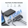 d92b6a6a5ce0ab7e98126f2ecfbed8db-hi.jpg UGREEN CM653 USB 3.0 HUB 5Gbps High Speed Data Transmission With USB-C Power Supply, Multiple Extension For Laptop, Desktop PC, Xbox, PS5, Mouse, Keyboard, Flash Drive, Printer | 15548