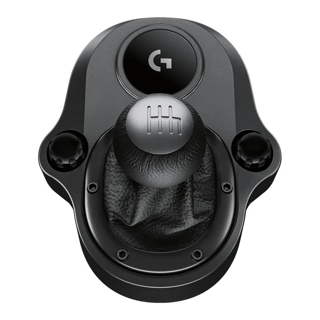 d9b874a46d42549284380e5cac8066b4-hi.jpg Logitech Driving Force Shifter, for G923, G29 & G920, 6-Speed with Push-Down Reverse Gear, Leather Knob & Boot, Black