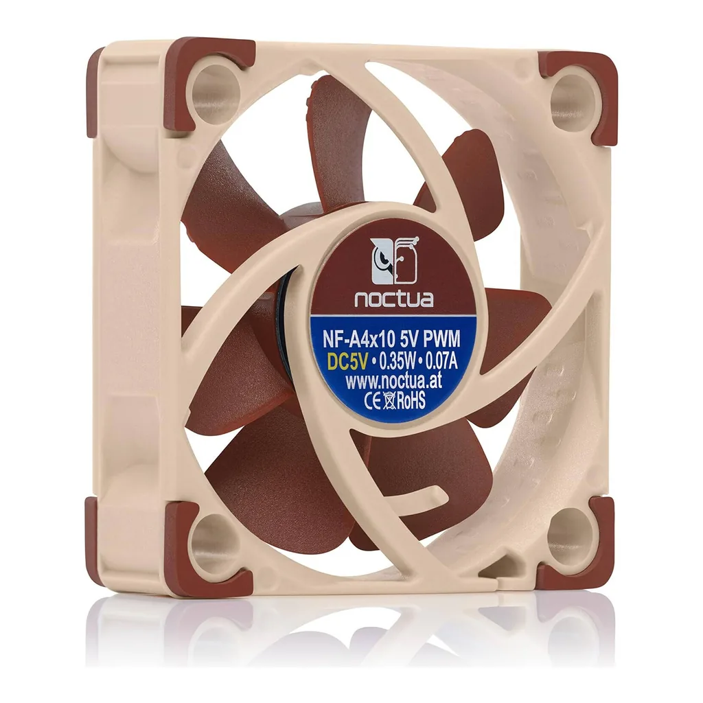 Noctua NF A4x10 5V PWM 40mm Cooling Fan, Brown - Image 4 Noctua NF A4x10 5V PWM 40mm Cooling Fan, Brown