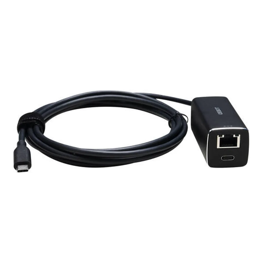 d9c7ec6c22083227f01ba691aede7221-md.jpg OBSBOT USB-C to Ethernet Adapter, 10/100 Mbps Data Transfer Rate, IEEE 802.3af, Max Power 13W PoE, Ethernet Data Link Protocol, 2m Cable Length, Black | OEB-2201-CT
