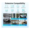 da6ad92e9faace350e00f1c6c7f2a6bb-hi.jpg Vention CAT.6A SFTP Lan Cable, 10Gbps Transfer Rate, Oxygen-free Copper Conductor, Aluminum Foil + Metal Mesh Shielding, PVC Jacket, 305m Cable Length, Orange