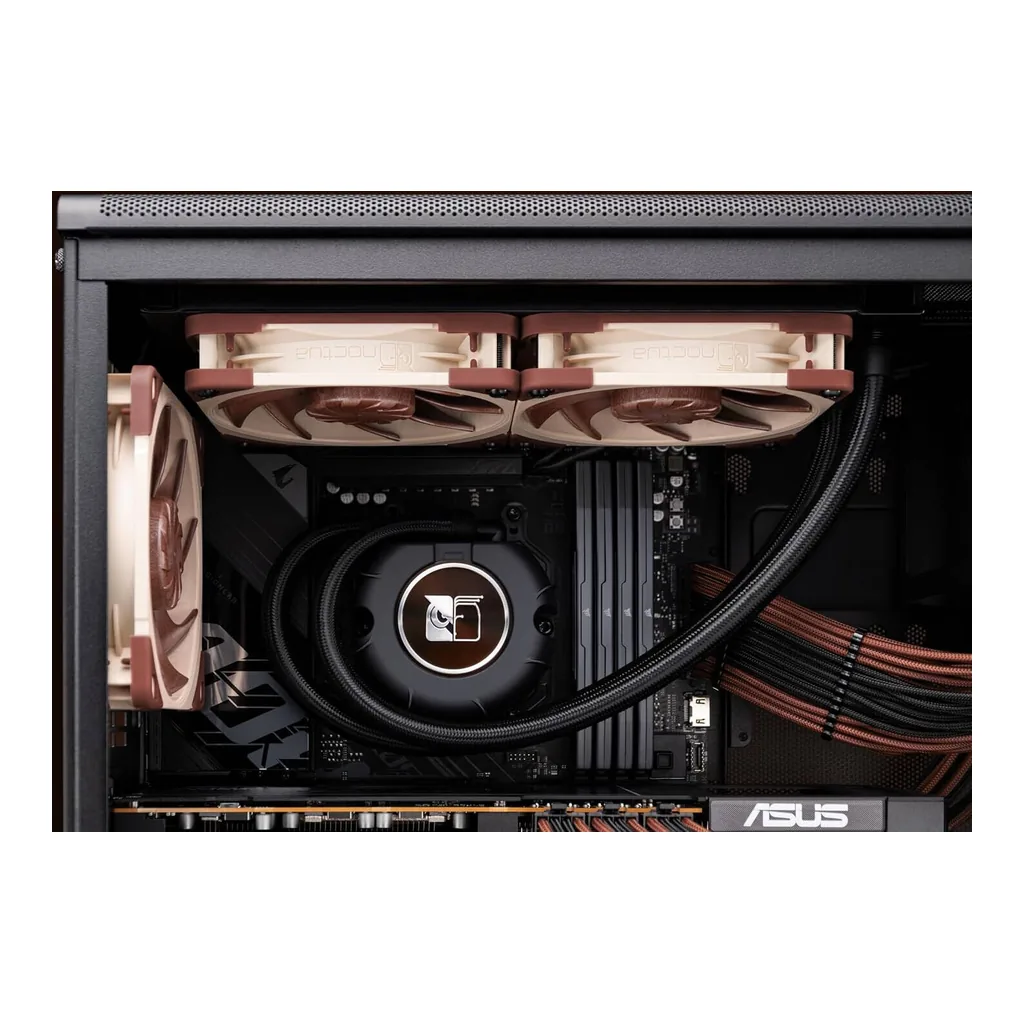 Noctua 240mm AIO Liquid CPU Cooler, Black/Brown/Beige | NL-LC1-24 - Image 5 Noctua 240mm AIO Liquid CPU Cooler, Black/Brown/Beige | NL-LC1-24