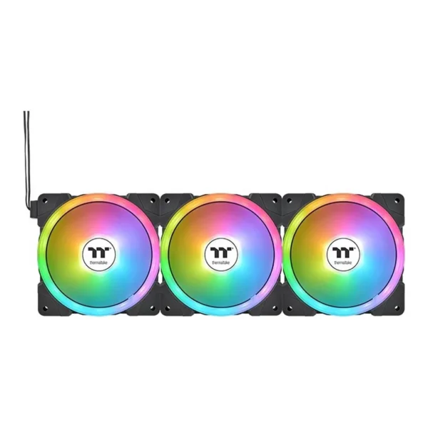 Thermaltake Swafan EX12 aRGB Sync PC Cooling TT Premium Edition Fan, Black | CL-F167-PL12SW-A - Image 1 Thermaltake Swafan EX12 aRGB Sync PC Cooling TT Premium Edition Fan, Black | CL-F167-PL12SW-A