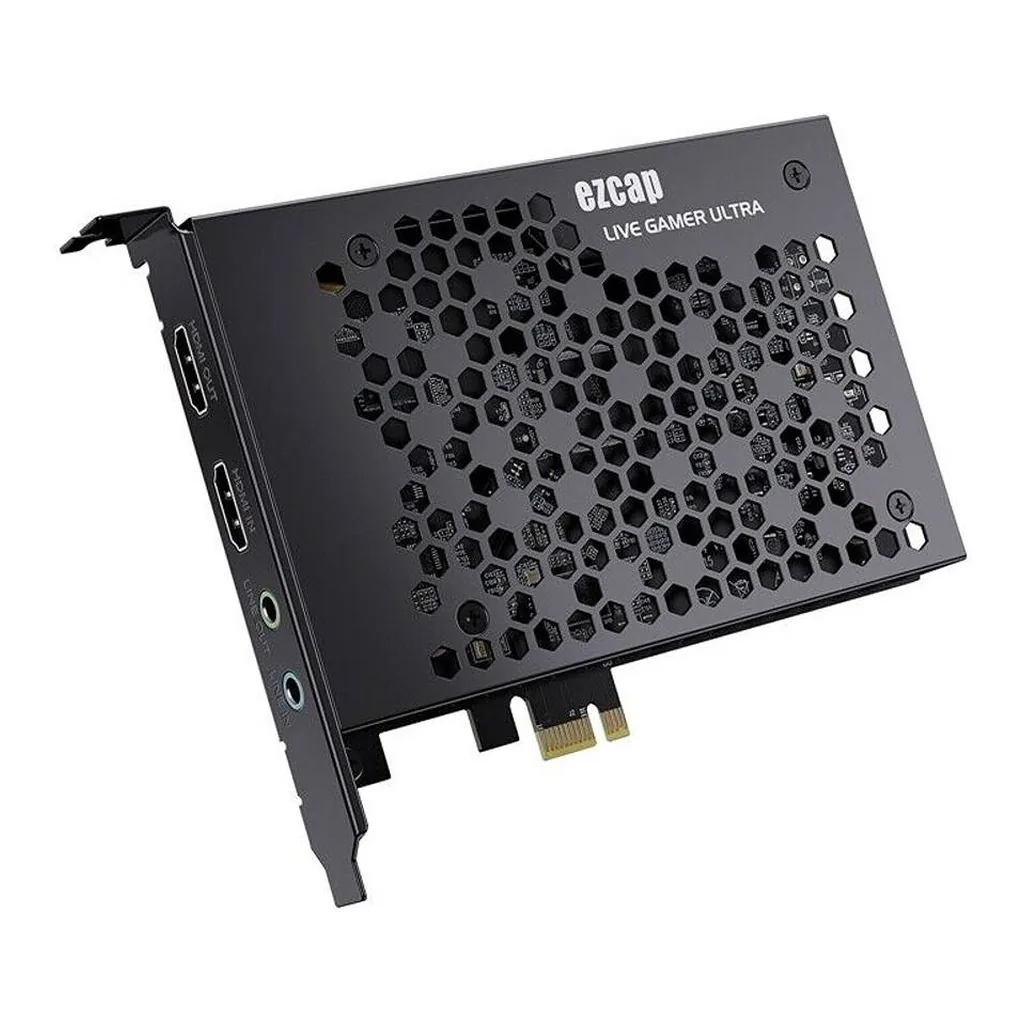 ezcap334 Live Gamer Ultra PCIe Capture Card, 4K30 Recording and 4K60 HDR Passthrough - Image 1 ezcap334 Live Gamer Ultra PCIe Capture Card, 4K30 Recording and 4K60 HDR Passthrough